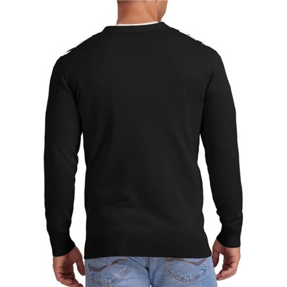 Men's Vintage Striped Long Sleeve Cardigan - Picture 5 of 5